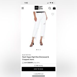 Tags off but never worn blue revival jeans